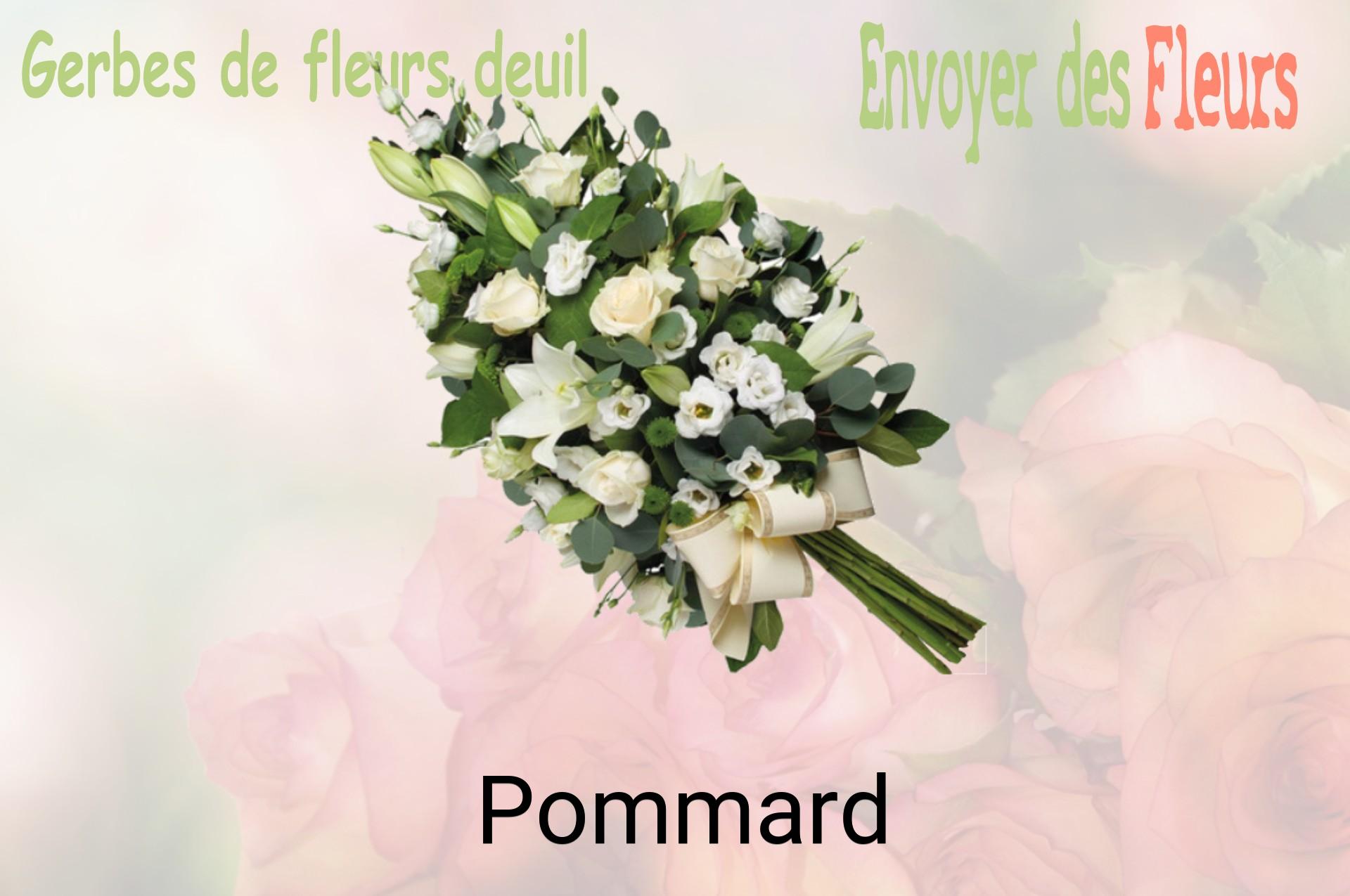 Gerbe de fleurs de deuil livrée à Pommard